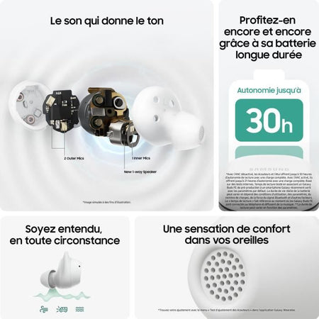 SAMSUNG Galaxy Buds FE Bianco