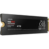 SAMSUNG - 990 PRO - SSD interno - 4 TB - Con dissipatore di calore - PCIe 4.0 - NVMe 2.0 - M2 2280 - Fino a 7450 MB/s (MZ-V9P4T0GW)