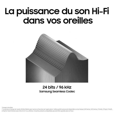 Cuffie wireless SAMSUNG Galaxy Buds3 con riduzione attiva del rumore Bianco