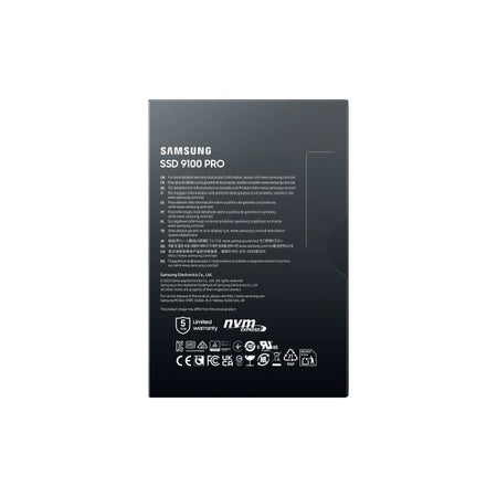 Samsung - 9100 PRO - SSD interno - NVMe M.2 PCIe 5.0 x4 - 2 TB - Velocità di lettura fino a 14.800 MB/s - MZ-VAP2T0BW