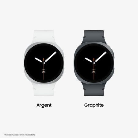 Samsung Galaxy Watch8 - Reloj inteligente con Bluetooth (40 mm, plateado)