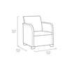 ALLIBERT by KETER - Poltrona SanRemo - imitazione rattan intrecciato - grigio grafite
