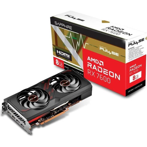 Sapphire - Scheda grafica - Pulse AMD Radeon - RX 7600 Gaming 8GB GDDR6 - HDMI / TRIPLE DP
