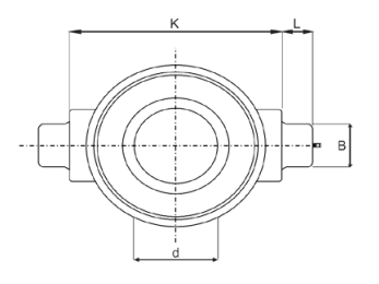 Supporto cuscinetto per frangizolle Ø 60mm