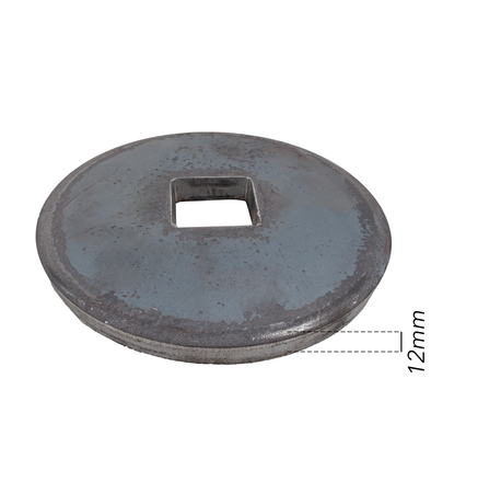 Flangia 145X12 foro quadro 31mm concava