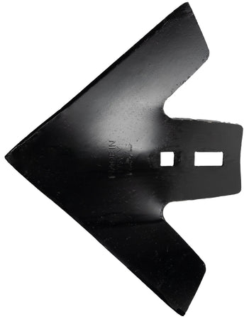 Vomerina di ricambio per coltivatori dimensioni di 205x225 mm fori quadri Ø 11,8mm