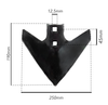 Vomerina triangolare Ama di tipo Adige per molle quadre da 250x190mm
