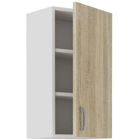 Mobile alto SARA - 1 anta - decoro rovere Sonoma - L40xP31xH71,5 cm - Prodotto in Polonia