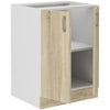 Base cucina SARA - 2 ante - decoro rovere Sonoma - L60 x P48 x H 82 cm