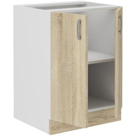 Base cucina SARA - 2 ante - decoro rovere Sonoma - L60 x P48 x H 82 cm