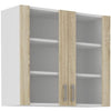 Mobile alto SARA - 2 ante - decoro rovere Sonoma - L80xP31xH71,5 cm - Prodotto in Polonia
