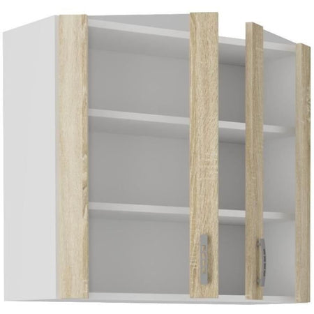 Mobile alto SARA - 2 ante - decoro rovere Sonoma - L80xP31xH71,5 cm - Prodotto in Polonia