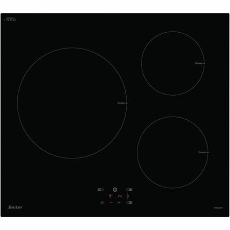 SAUTER SI934B - Piano cottura a induzione - 3 fuochi - 8300W - L60 cm - Nero