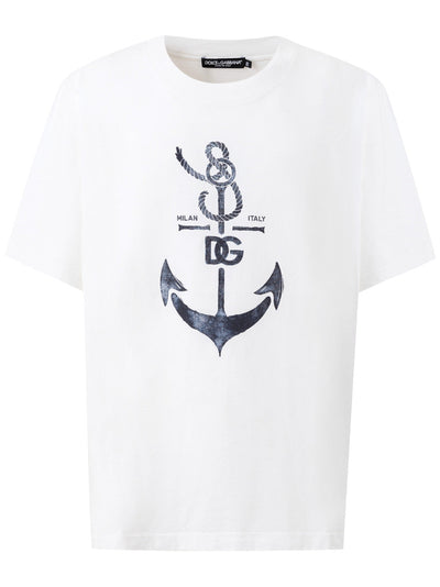 Dolce & Gabbana T-shirt con stampa Marina da uomo