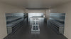 Scaffale da negozio zincato con 6 cassetti a scorrimento su cuscinetti in PVC cm. 100x40x250h