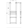 Scaletta Inox 316 Telescopica 4Gr.