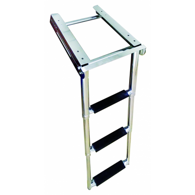 Scaletta Inox A Scomp. Gradino Nero