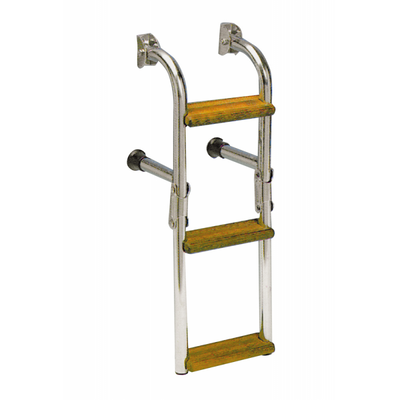 Scaletta Inox/Legno 5 Gr. 1300X270