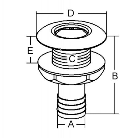 Scarico Pvc/Inox Ø Mm. 32