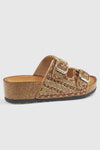 Ciabatte donna con fibbie e perline | VERDE FASHION