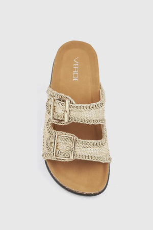 Ciabatte donna con fibbie | VERDE FASHION