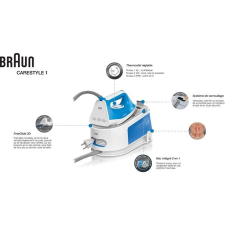 Braun IS1012BL - Carestyle 1 - 5,5 barre di vapore