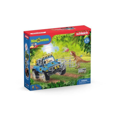 Schleich - All -Terrain Auto con Outpost Dino - 41464