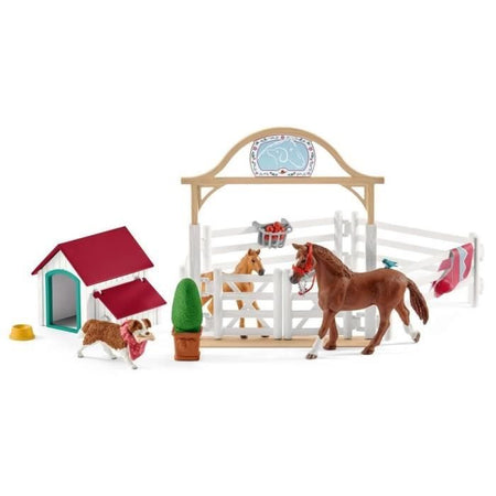 Schleich - I cavalli ospiti dell'Horse Club Hannah con il cane Ruby - 42458