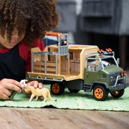 Schleich - Camion di salvataggio per animali di grandi dimensioni - 42475