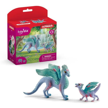 Schleich - Flower Dragon con il suo piccolo - 70592