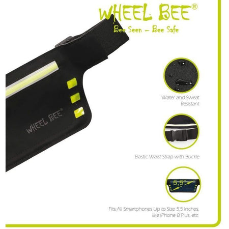 Cintura da corsa - SCHILDKRT - Wheel Bee Marsupio da corsa Night Runner LED-Light