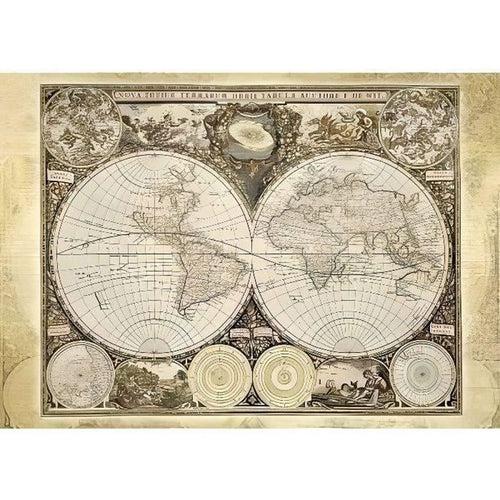 SCHMIDT SPIELE Puzzle per adulti con mappa del mondo storica - 2000 pezzi