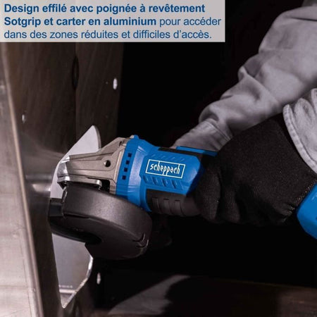 Smerigliatrice angolare senza spazzole - SCHEPPACH - 20V IXES - 125 mm - senza batteria né caricabatterie - BC-AG125-X