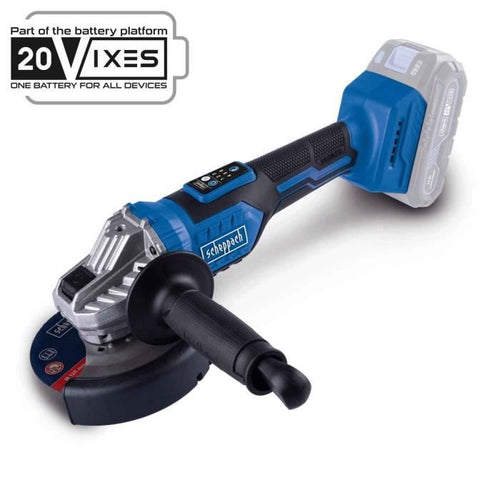 Smerigliatrice angolare senza spazzole - SCHEPPACH - 20V IXES - 125 mm - senza batteria né caricabatterie - BC-AG125-X