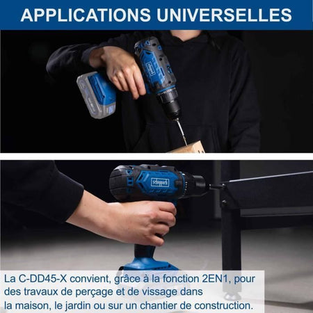 Trapano avvitatore a batteria C-DD45-X
