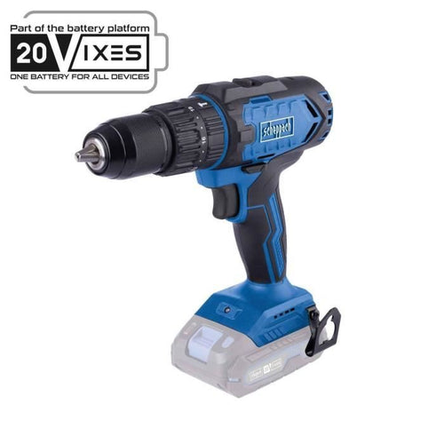 Trapano avvitatore a percussione - SCHEPPACH - 20V IXES - Coppia 45 Nm - Mandrino da 13 mm - senza batteria né caricabatterie - C-CD45-X