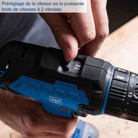 Trapano avvitatore a percussione - SCHEPPACH - 20V IXES - Coppia 45 Nm - Mandrino da 13 mm - senza batteria né caricabatterie - C-CD45-X