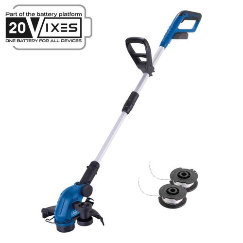 Bordatrice telescopica a batteria SCHEPPACH C-LT300-X- 20V IXES - 2 in 1 Taglia e raddrizza bordi - senza batteria né caricabatterie