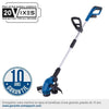 Bordatrice telescopica a batteria SCHEPPACH C-LT300-X- 20V IXES - 2 in 1 Taglia e raddrizza bordi - senza batteria né caricabatterie