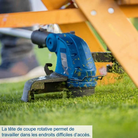 Bordatrice telescopica a batteria SCHEPPACH C-LT300-X- 20V IXES - 2 in 1 Taglia e raddrizza bordi - senza batteria né caricabatterie