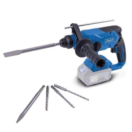 Trapano senza spazzole - SCHEPPACH - 20V IXES - 2,2 joule - SDS Plus - 1400 giri/min - senza batteria né caricabatterie - BC-RHD230-X