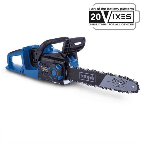 Motosega a batteria SCHEPPACH C-CS254-X 20V IXES Diametro di taglio 20 cm - Catena 6 m/s - ProCut 10 - senza batteria né caricabatterie