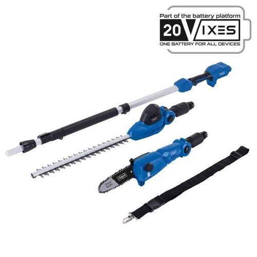 Utensile 2 in 1 Potatore + Tagliasiepi a batteria - SCHEPPACH C-PHTS410-X- 20V IXES - senza batteria né caricabatterie