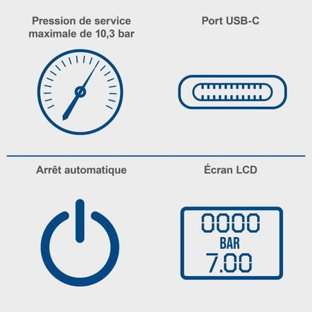 Compressore portatile a batteria AC10/8V - SCHEPPACH