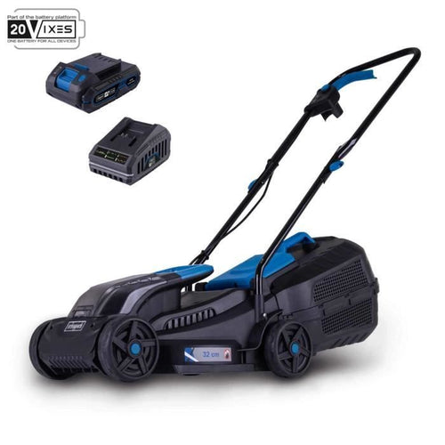 Rasaerba a batteria BC-MP320-X + set batterie 1x4Ah 1x2.4Ah - SCHEPPACH