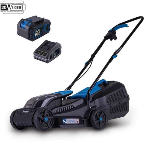 Rasaerba a batteria BC-MP320-X + set batterie 1x4Ah 1x2.4Ah - SCHEPPACH