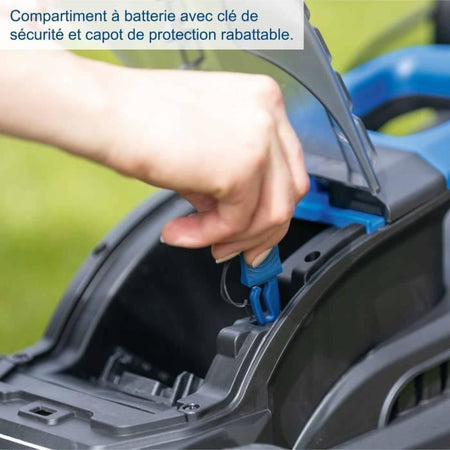 Rasaerba a batteria BC-MP320-X + set batterie 1x4Ah 1x2.4Ah - SCHEPPACH