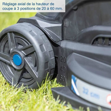 Rasaerba a batteria BC-MP320-X + set batterie 1x4Ah 1x2.4Ah - SCHEPPACH