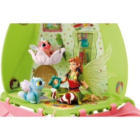 SCHLEICH - 42520 BAYALA Marween e il suo asilo per animali - Scatola magica e fatata con figurine di animali magici