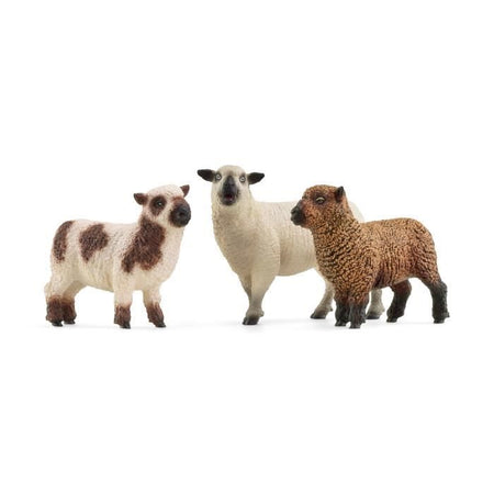 Statuetta trio di pecore, per bambini dai 3 anni, 5 x 19 x 11 cm - Schleich 42660 FARM WORLD